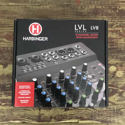 Harbinger LV8 8-Channel Analog Mixer / Bluetooth