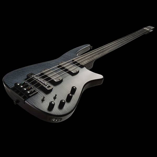 NS Design CR4 Radius Bass Guitar - Charcoal Satin - Fretless | Reverb