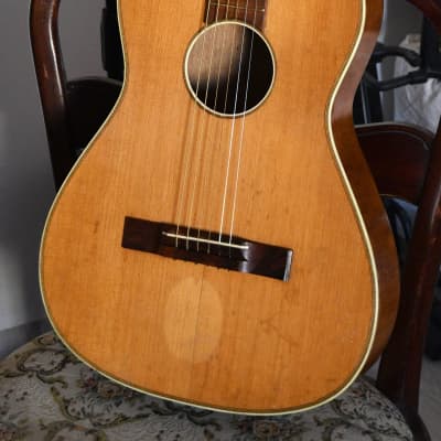Vintage Hofner 517 Parlor Guitar, 1950's, Solid top and great sound – video included image 3