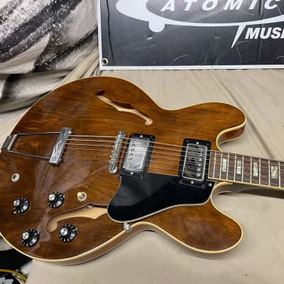 Gibson ES-335TD ES-335 TD Semi-Hollowbody Guitar with Case 1974-1975 Walnut image 4