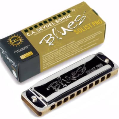 Seydel Solist Pro | 10-Hole Diatonic Harmonica with Wood Comb, Key of F. New with Full Warranty! image 1
