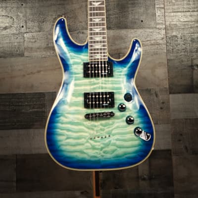 Schecter Omen Extreme-6 Ocean Blue Burst B-Stock Electric Guitar image 1