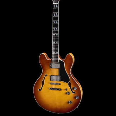 Eastman T486-GB Semi Hollow Body Goldburst Electric Guitar image 1