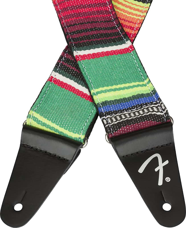 Fender 2" Serape Guitar Strap - Green Multicolor image 1