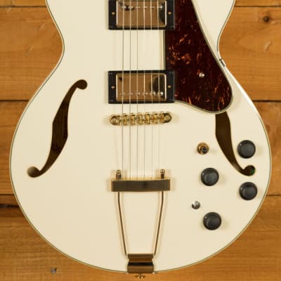 Ibanez AM Artcore Expressionist | AMH90 - Ivory for sale