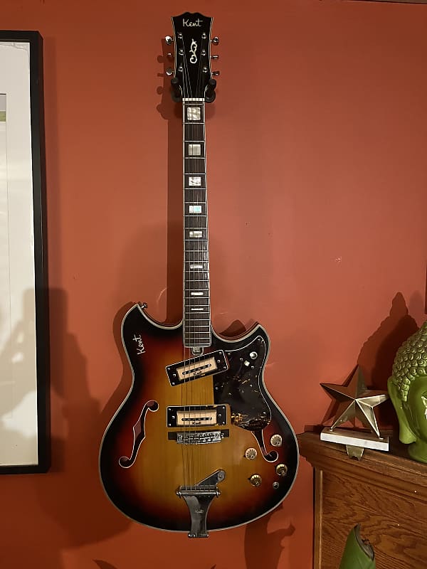 1967 Kent Model 820 SemiHollowbody Electric Guitar Reverb