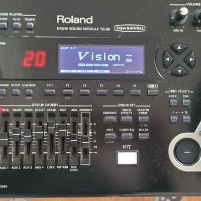 Roland TD-30KV V-Drum Kit with Mesh Pads 2010s - Black