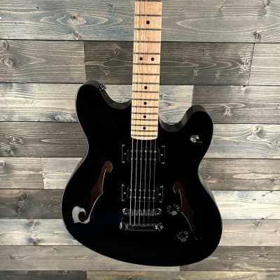 Fender Squier Affinity Series Starcaster, Maple FB, Black image 2