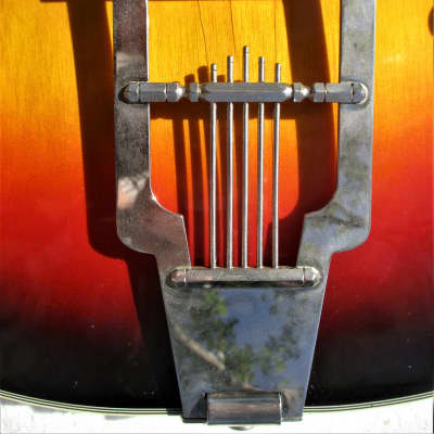 Kappa Series 500  Hollow Body Guitar, 1960's,  Wyattsville, Md.,  Sunburst Finish, Gig Bag image 7