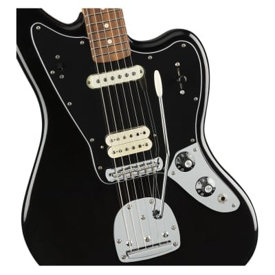 Used Fender Player Jaguar - Black w/ Pau Ferro FB image 8