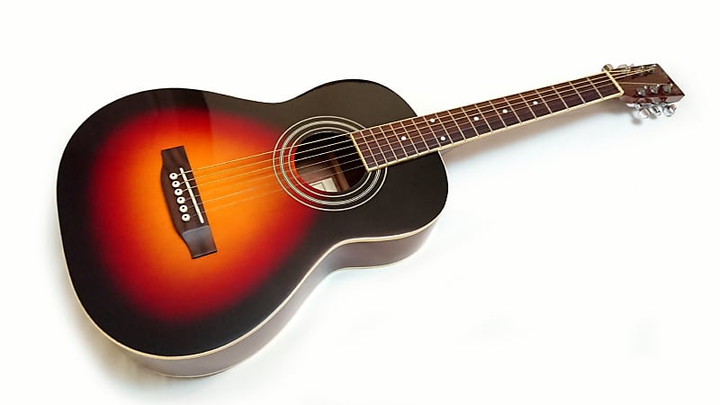 S.YAIRI YM17 Parlour Acoustic Guitar Finished in Vintage Sunburst - Soft  Gig Bag Included