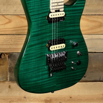 FU-Tone  FU PRO Electric  Guitar Trans Green w/ Gigbag for sale
