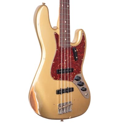 Fender Custom Shop 1964 Jazz bass - relic - Aztec Gold - 9.5 lbs - serial# R133242 image 8