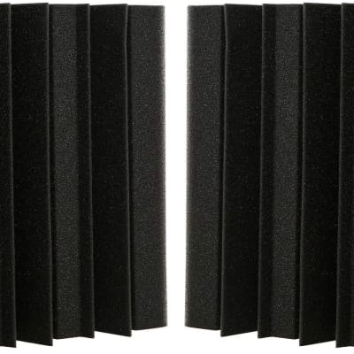 Acoustic Foam Bass Trap Studio Corner Wall 12" X 6" X 6" (4 PACK) Made in USA image 2