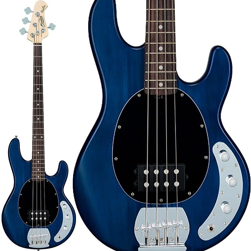 Sterling by MUSICMAN S.U.B. Series Ray4 (Trans Blue Stain/Rosewood)