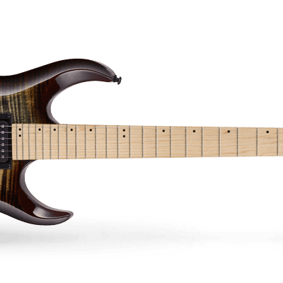 Cort X300BRB X Series Flamed Maple Top EMG Pickups Maple Neck 6-String Electric Guitar image 2