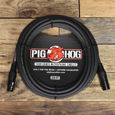 Pig Hog 8mm Mic Cable, 25Ft XLR image 1