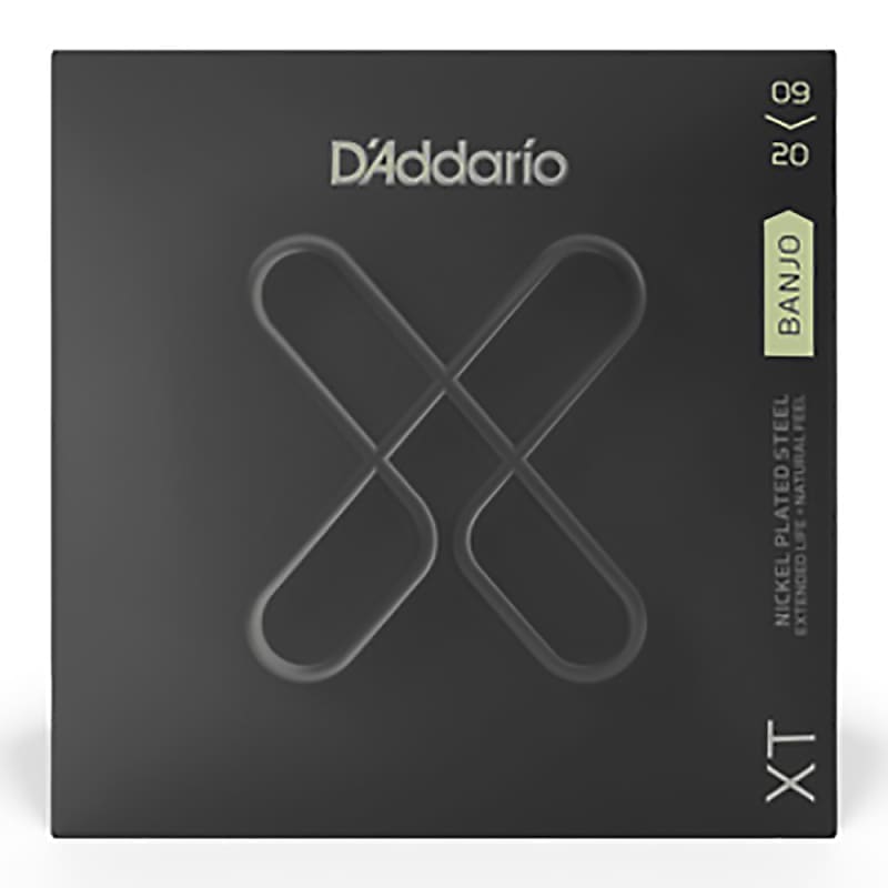 D'Addario XTJ0920 XT Series Banjo Strings, Nickel Plated Steel, 09-20 image 1