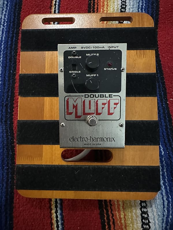 Electro-Harmonix Double Muff Fuzz / Overdrive 2000s - Black / Red / Gray