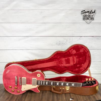 Gibson Les Paul Standard 50s Figured Top Electric Guitar Translucent Fuschia image 8