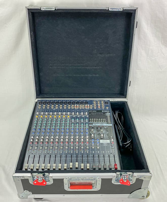 Yamaha EMX 5016 CF Powered Mixer with Gator Wheeled Hardcase | Reverb