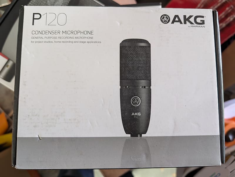 AKG P120 General-Purpose Medium Diaphragm Cardioid Condenser Microphone 2010s - Black image 1