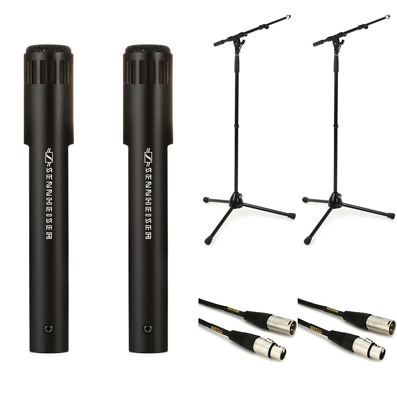 Sennheiser MKH 50 Smalldiaphragm Condenser Microphone Bundle Reverb