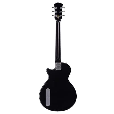 SX LPJ style electric guitar black image 2