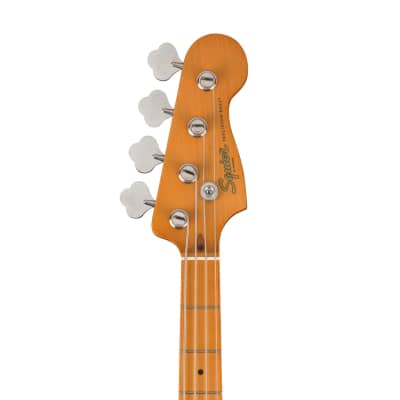 Squier 40th Anniversary Vintage Edition Precision Bass Guitar, Satin Vintage Blonde image 6