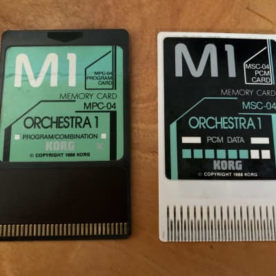 Korg M1 Orchestra Cards MPC-04 MSC-04 1984