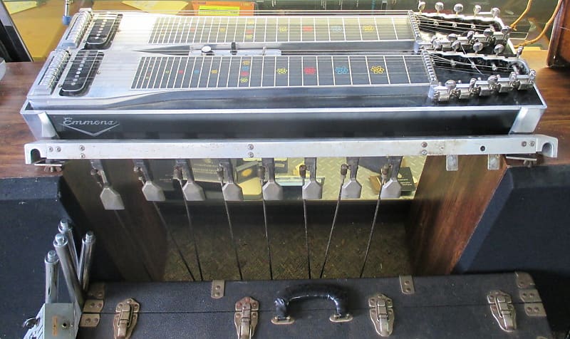 1968 Emmons D 10  Double Neck Push Pull Steel Guitar  8 Pedals 6 Knee Levers image 1