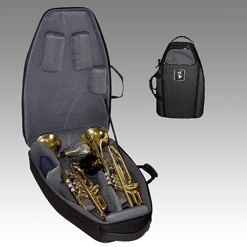 Marcus Bonna Flight Case for 2 Trumpets Black Leather Reverb
