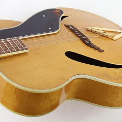 Vintage 1943 GRETSCH Synchromatic 160 Acoustic Archtop w/Cat's Eye F-Holes, Natural Finish image 19