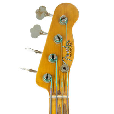 Fender Custom Shop '55 Precision Bass Guitar Maple Relic, Butterscotch Blonde - #18753 image 6