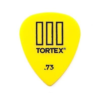 Dunlop 462P.73 Tortex TIII .73mm Pick (12 pack Yellow) image 1
