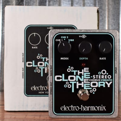 Electro-Harmonix Stereo Clone Theory Analog Chorus Vibrato Guitar Effect Pedal image 1