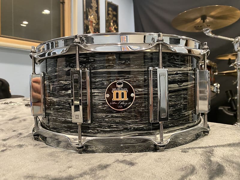 WFl III Black Oyster Wrap 6.5x14 Maple Snare