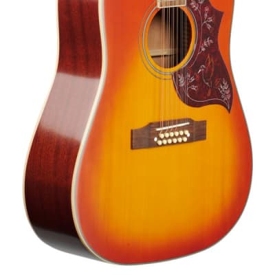 Epiphone Hummingbird 12-String Acoustic Electric Guitar Aged Cherry Sunburst image 9