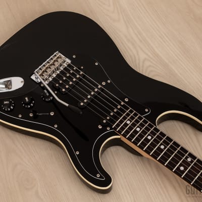 2012 Fender Aerodyne Stratocaster AST-M/SSH Medium Scale 24 3/4" Black, Japan MIJ image 8