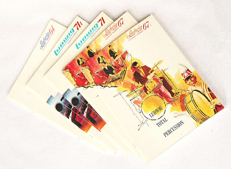 Ludwig Drum Catalog Collection 1964, 1967, 1967i, 1970, Reverb