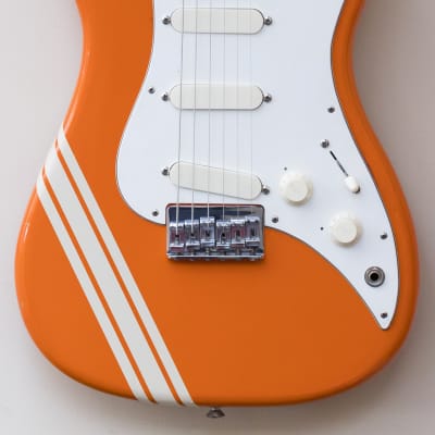 1982 Fender USA Bullet S3 Stratocaster Telecaster Competition Orange guitar with original hardcase image 3