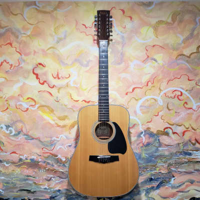 1988 Ibanez Performance PF10-12 Acoustic 12-String Guitar Natural (Used) "Made In Korea" for sale