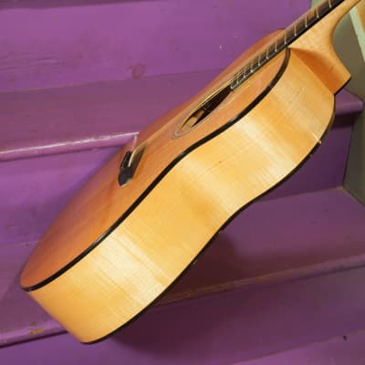 2012 Twigg-Smith (Vermont-made, Boutique) Jumbo Guitar (VIDEO! Flamed Maple, Fancy, Ready to Go) image 15