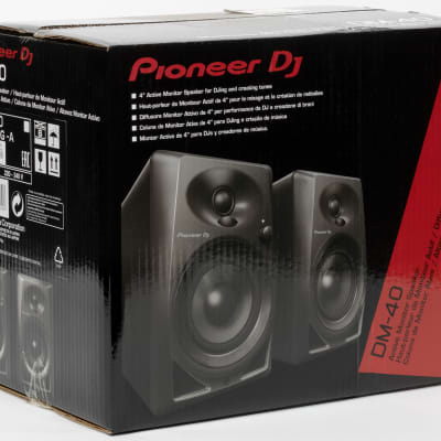 Pioneer DJ DM-40 Studio Monitors Active Computer Speakers Black 2