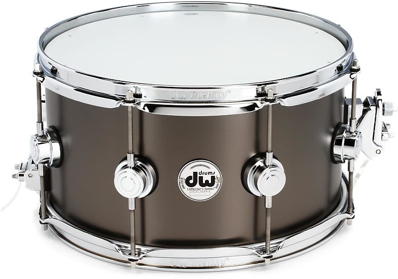 DW Collector's Series Metal Brass Snare Drum - 7 x 13-inch - Satin Black image 1