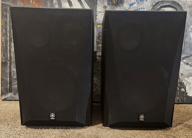 Yamaha YAMAHA NS-6490 3-Way Bookshelf Speakers 90s | Reverb