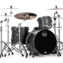 Mapex Saturn V Exotic Rock 3 Piece Drum Set - Flat Black Maple Burl - Blowout!