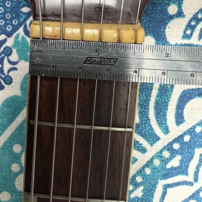 1960s Silvertone 1487 Electric Guitar Made by Teisco in Japan -Goldfoil Pickup image 14