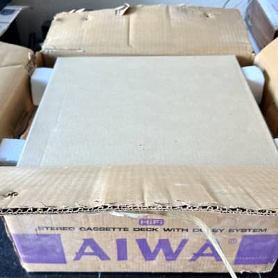 AIWA AD-1250 Solid State Stereo Cassette Deck w/ Dust Cover, Manual, Original Box, RCA Cables image 10