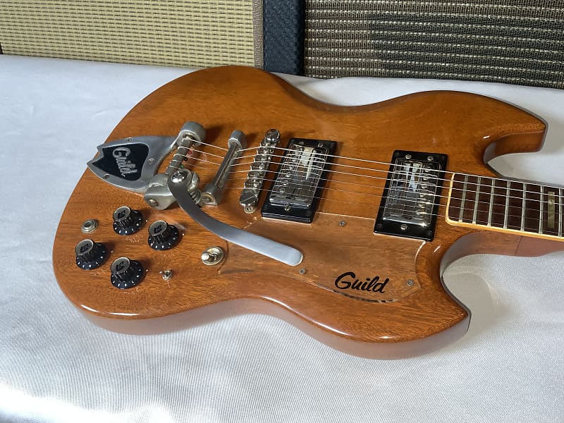 Guild S-100 USA MOD 板バネ yamahaSGピックアップ